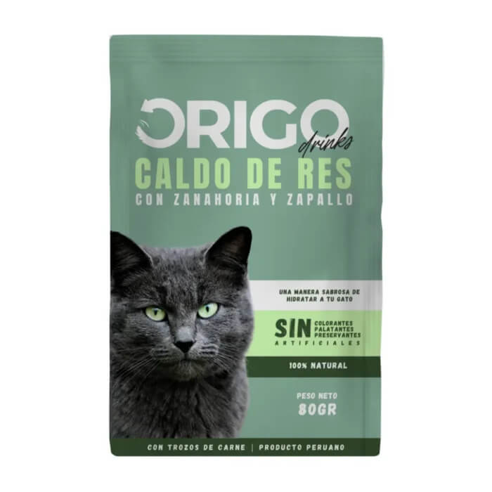 Origo caldo de res con zanahoria y zapallo