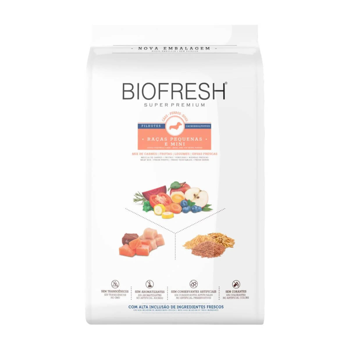 Biofresh filhotes razas pequeñas cachorros 1kg
