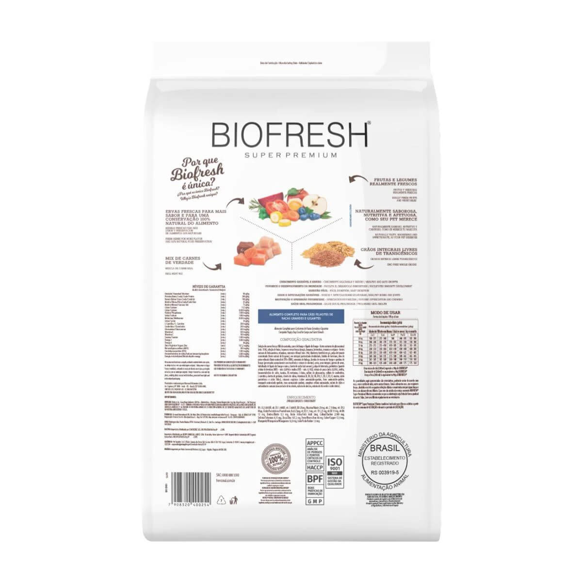Biofresh filhotes razas pequeñas cachorros 1kg