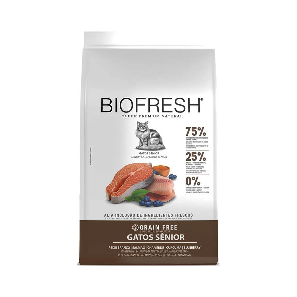 Biofresh super premium gatos senior salmon 1.5kg
