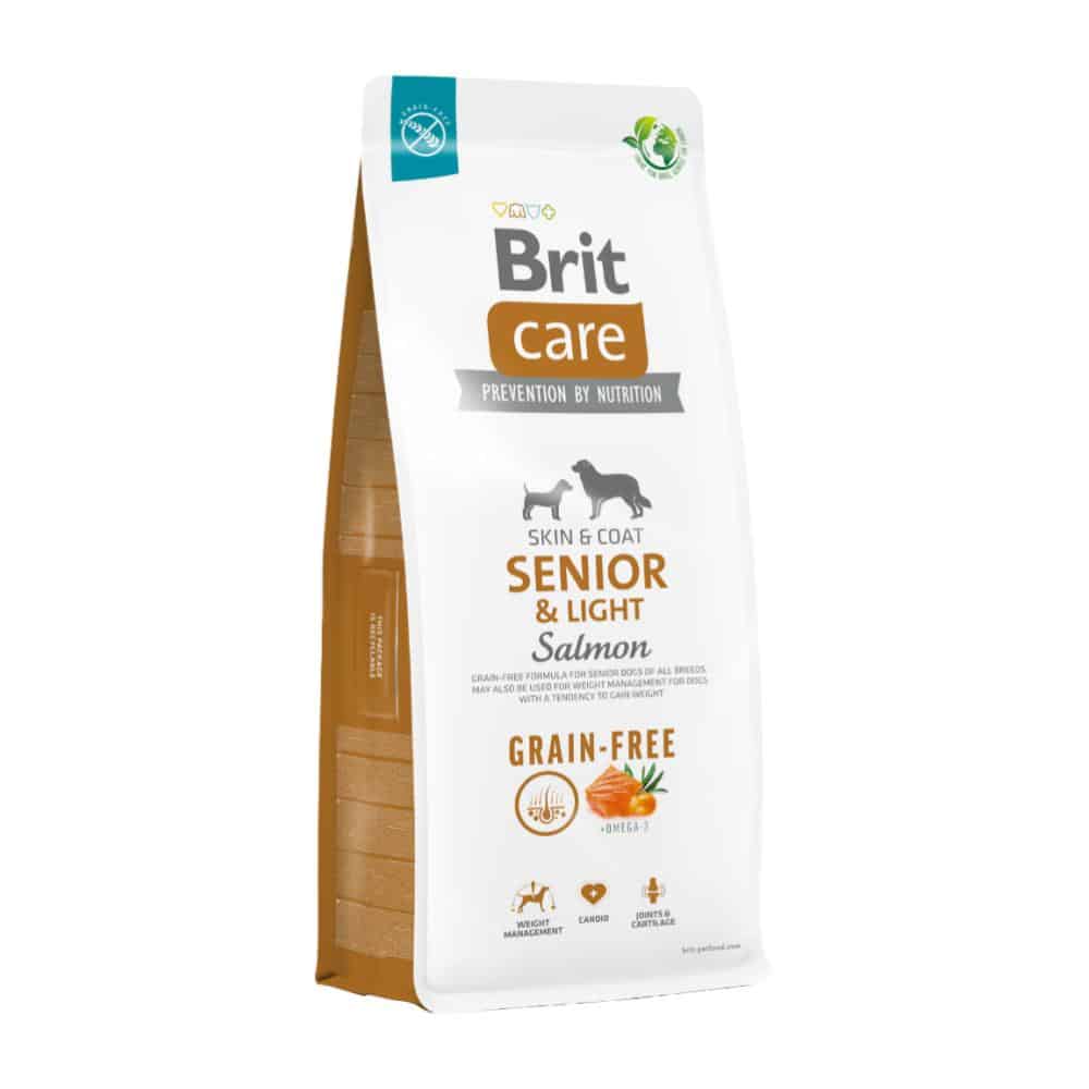 Brit care senior & light salmon grain free 12kg