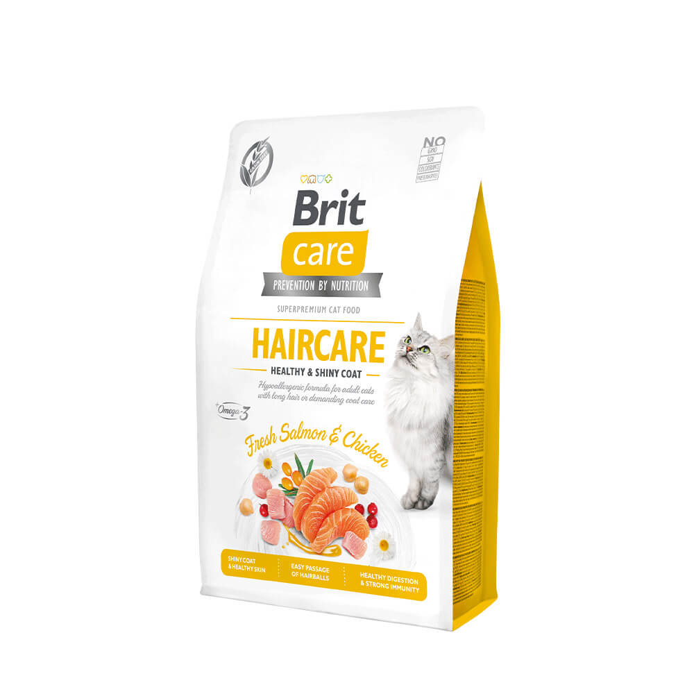 Brit care cat haircare healthy & shiny coat fresh salmon & chicken 2kg