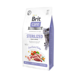 Brit care cat sterilized weight control fresh duck & turkey