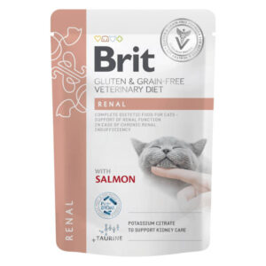 Brit GF Vet Cat Renal Pouch Filletes 85g