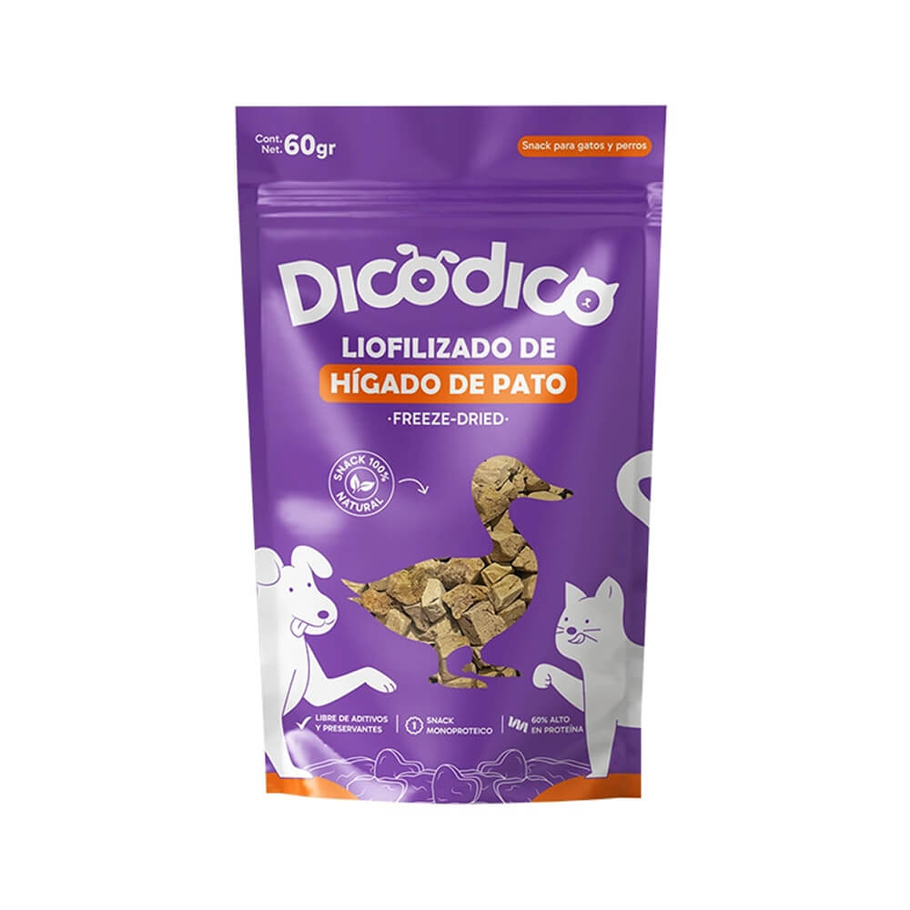 Dicodico liofilizado higado de pato