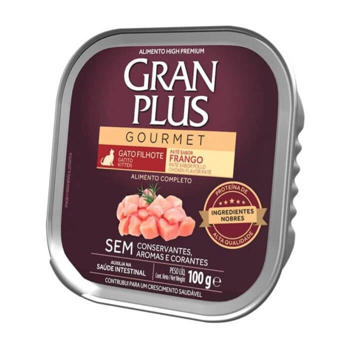 Gran plus gourmet filhote frango pate