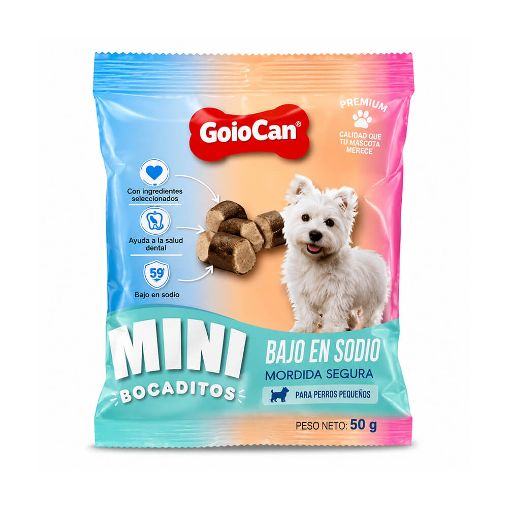 Mini bocaditos bajo en sodio 100 gr - Golocan