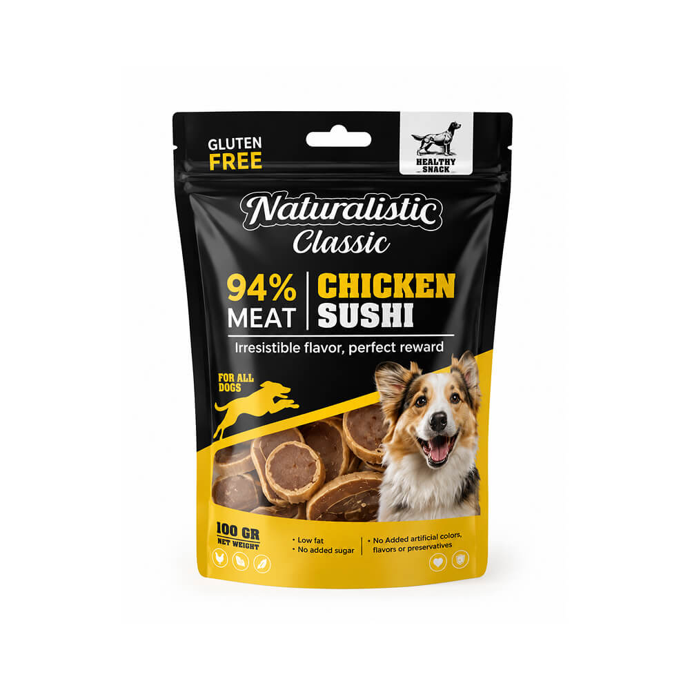 Naturalistic classic chicken sushi