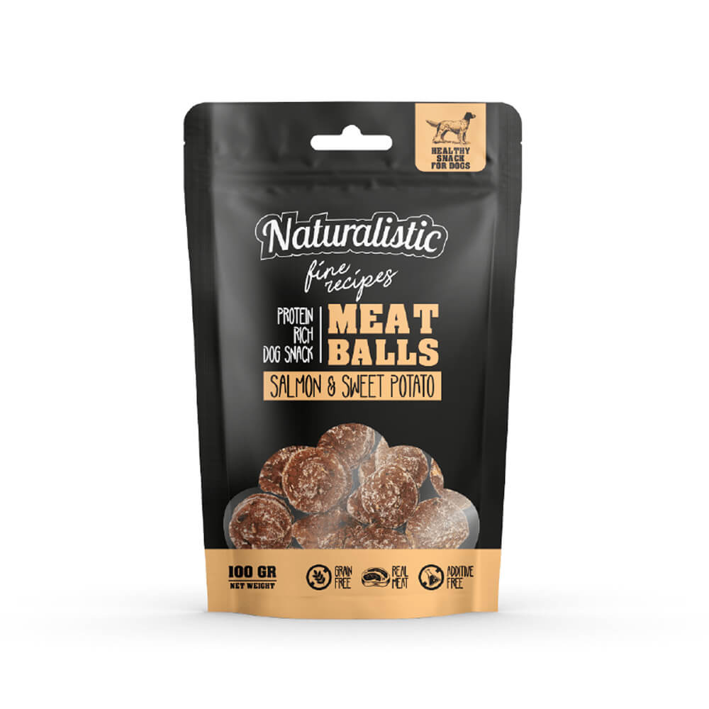 Naturalistic meat balls salmon & potato
