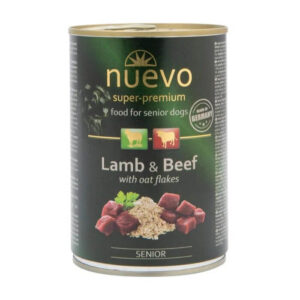 Nuevo food senior dog lamb & beef 800g