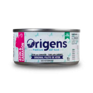 Origens filete de atún y camarón 85g