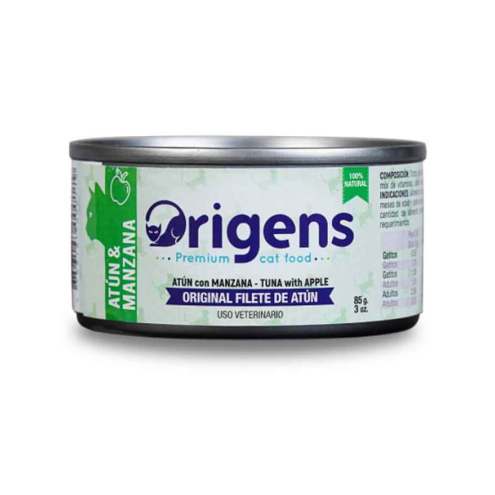 Origens filete de atún y manzana 85g