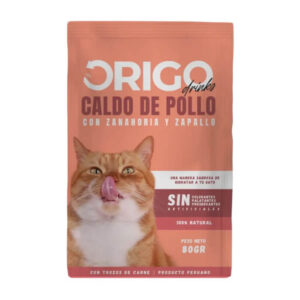 Origo caldo de pollo con zanahoria y zapallo