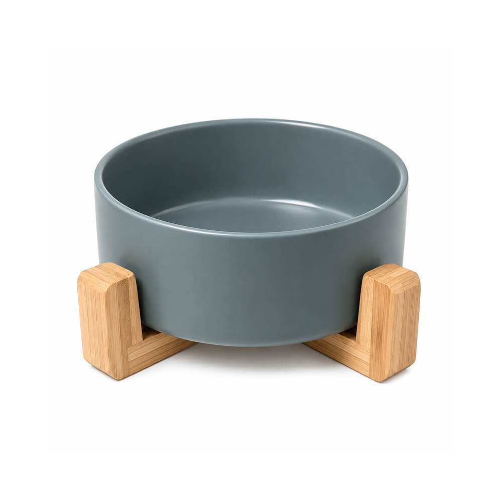 Plato loza base madera